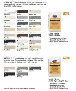 ARDEX Flex 5kg Colourways