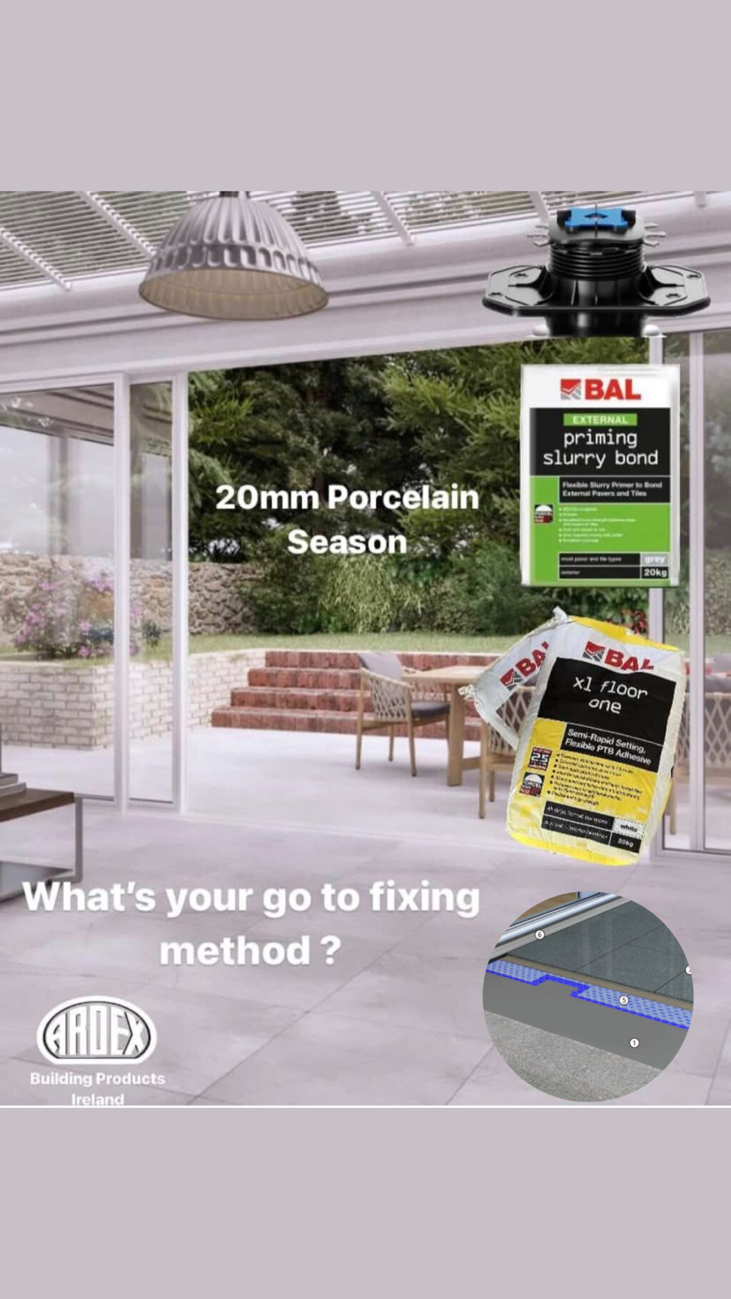 External Tiling Methods for 20mm Porcelain Paving